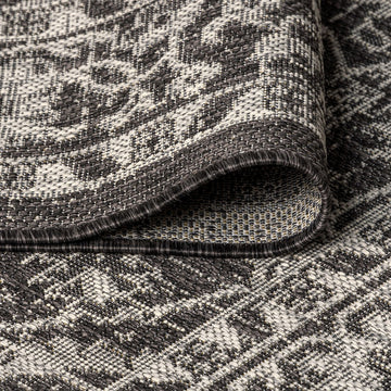 Palazzo Vine And Border Textured Weave Indoor/outdoor Area Rug